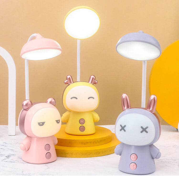 Cartoon Doll ABS Colorful Eye Care LED Kids Desk Lamp