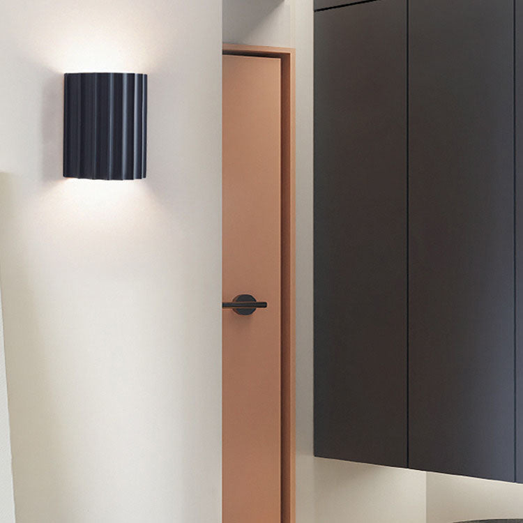 Contemporary Nordic Resin Tiles 2-Light Wall Sconce Lamp For Bedroom