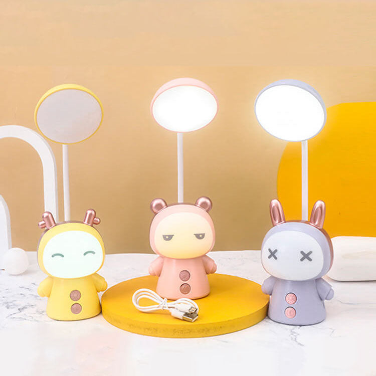 Cartoon Doll ABS Colorful Eye Care LED Kids Desk Lamp