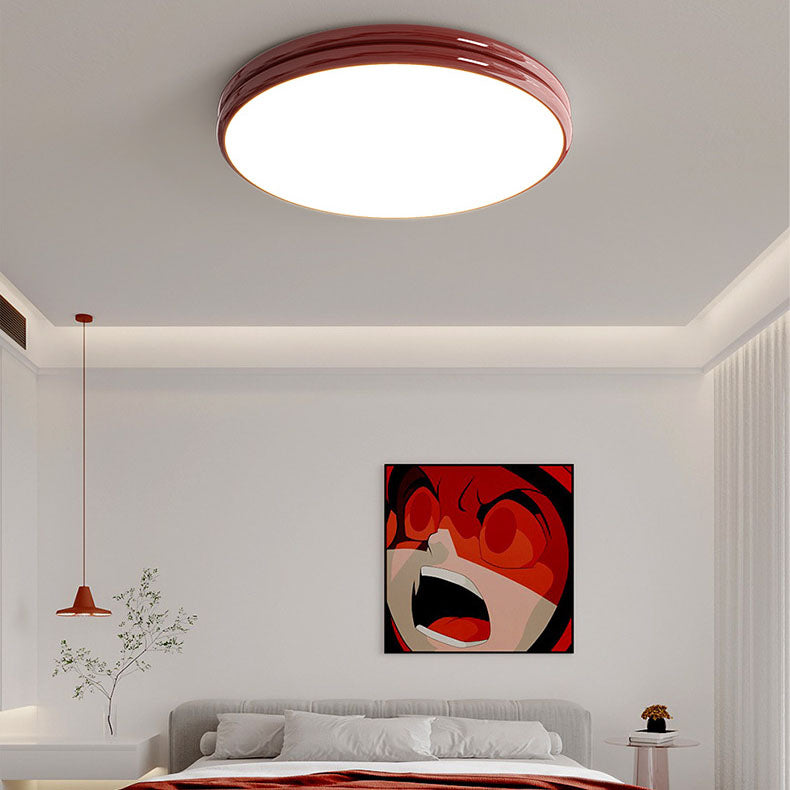 Modern Eye Care Children's Wrought Iron Round LED Flush Mount Lighting