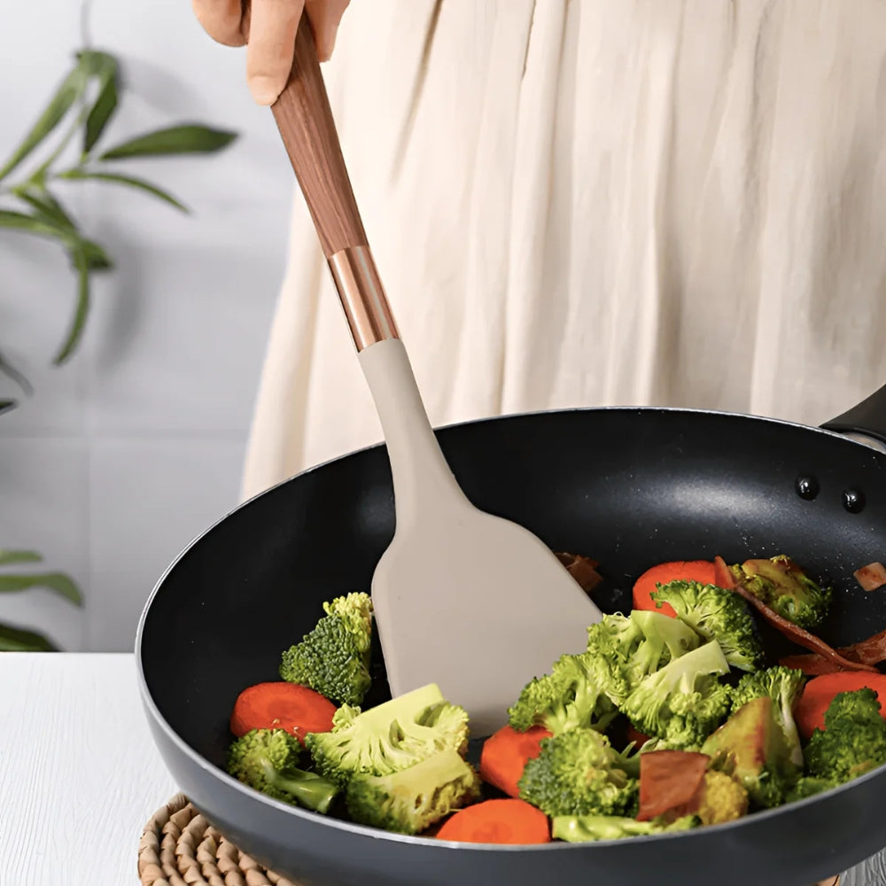 Utensilios de Cocina Luxe de Silicona | Set de 10 piezas