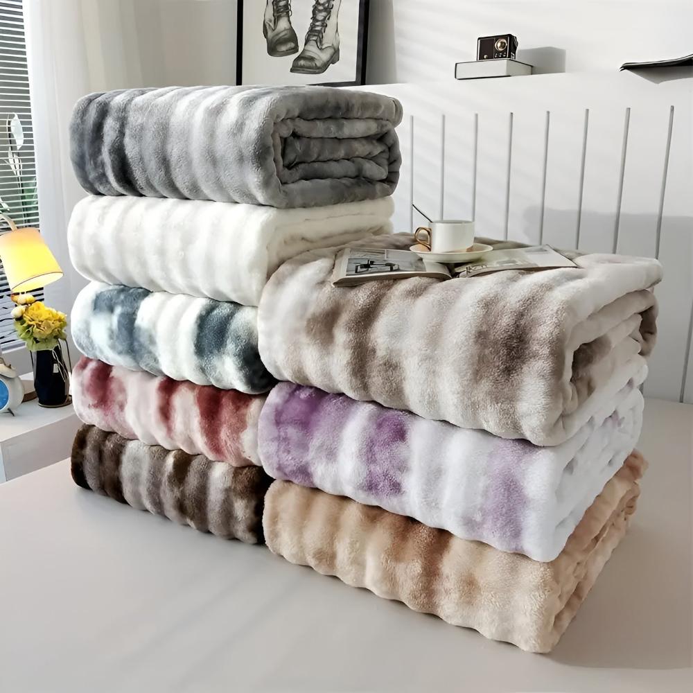 Ripple Batik Kunstfell-Decke