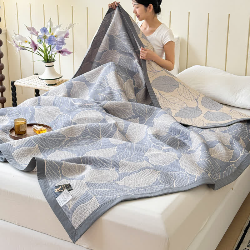 Mulberry Leaf Cotton Triple Gauze Blanket