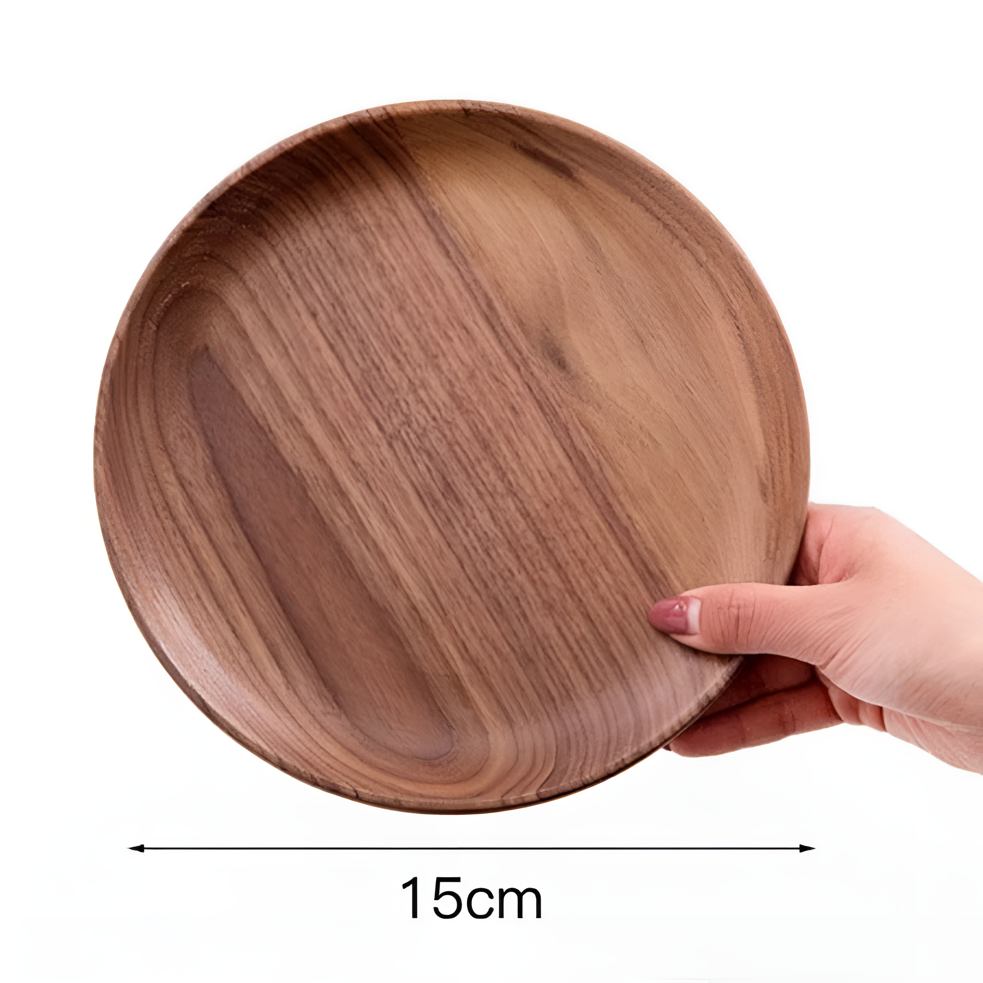 Plato Artesanal de Madera de Nogal