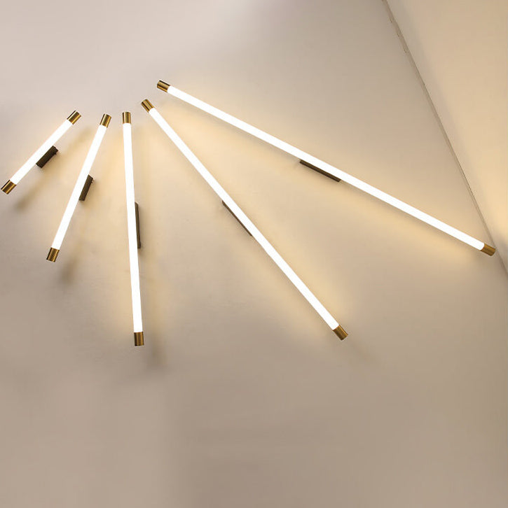 Modern Minimalist Vanity Thin Tube PC LED Wall Sconce Lamp