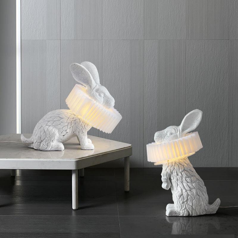 Modern Creative Resin Rabbit LED 1-Light Table Lamp