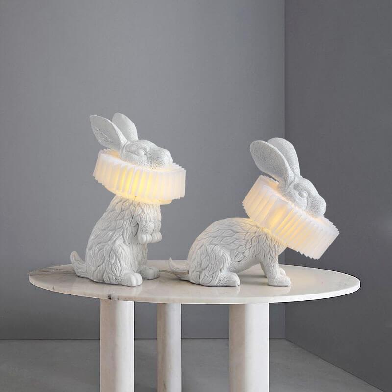 Modern Creative Resin Rabbit LED 1-Light Table Lamp