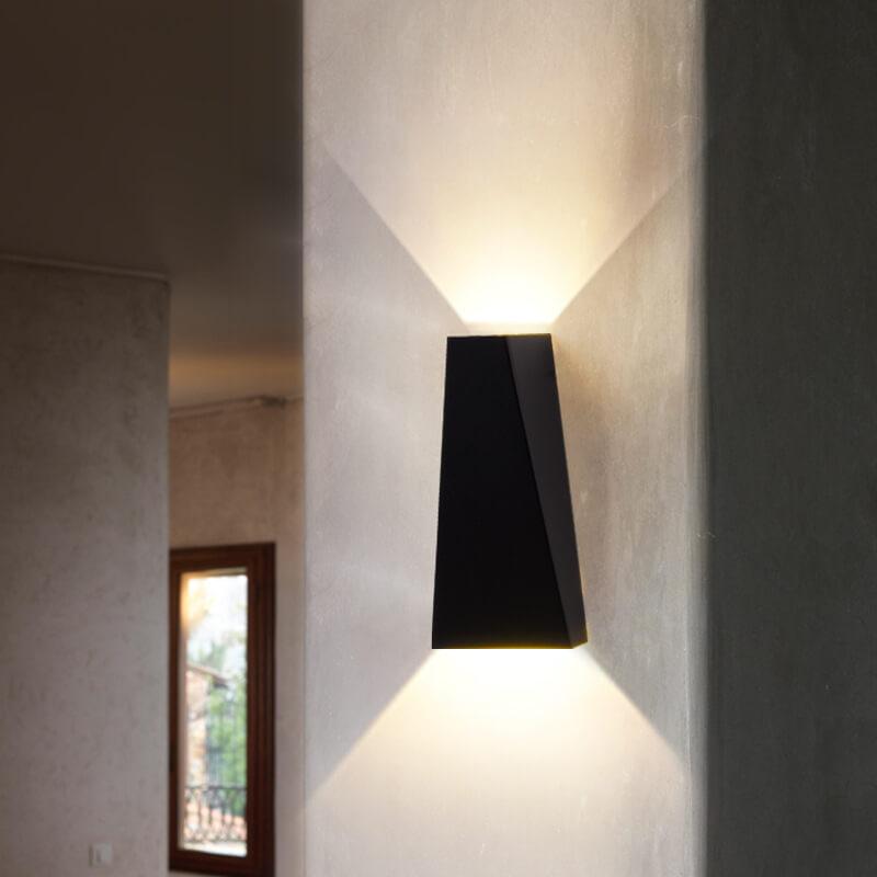 Modern Simple Trapezoid LED 2-Light Wall Sconce Lamp