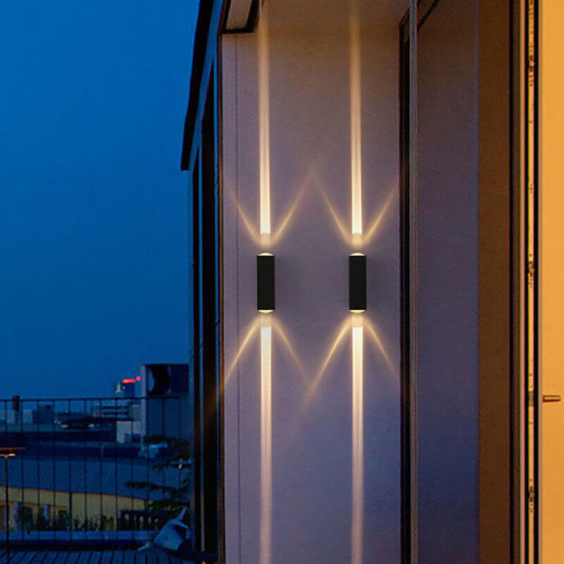 Modern Rectangular LED Outdoor Wall Sconce Lamp