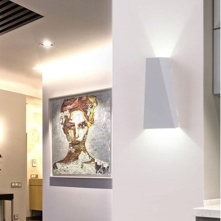 Modern Simple Trapezoid LED 2-Light Wall Sconce Lamp