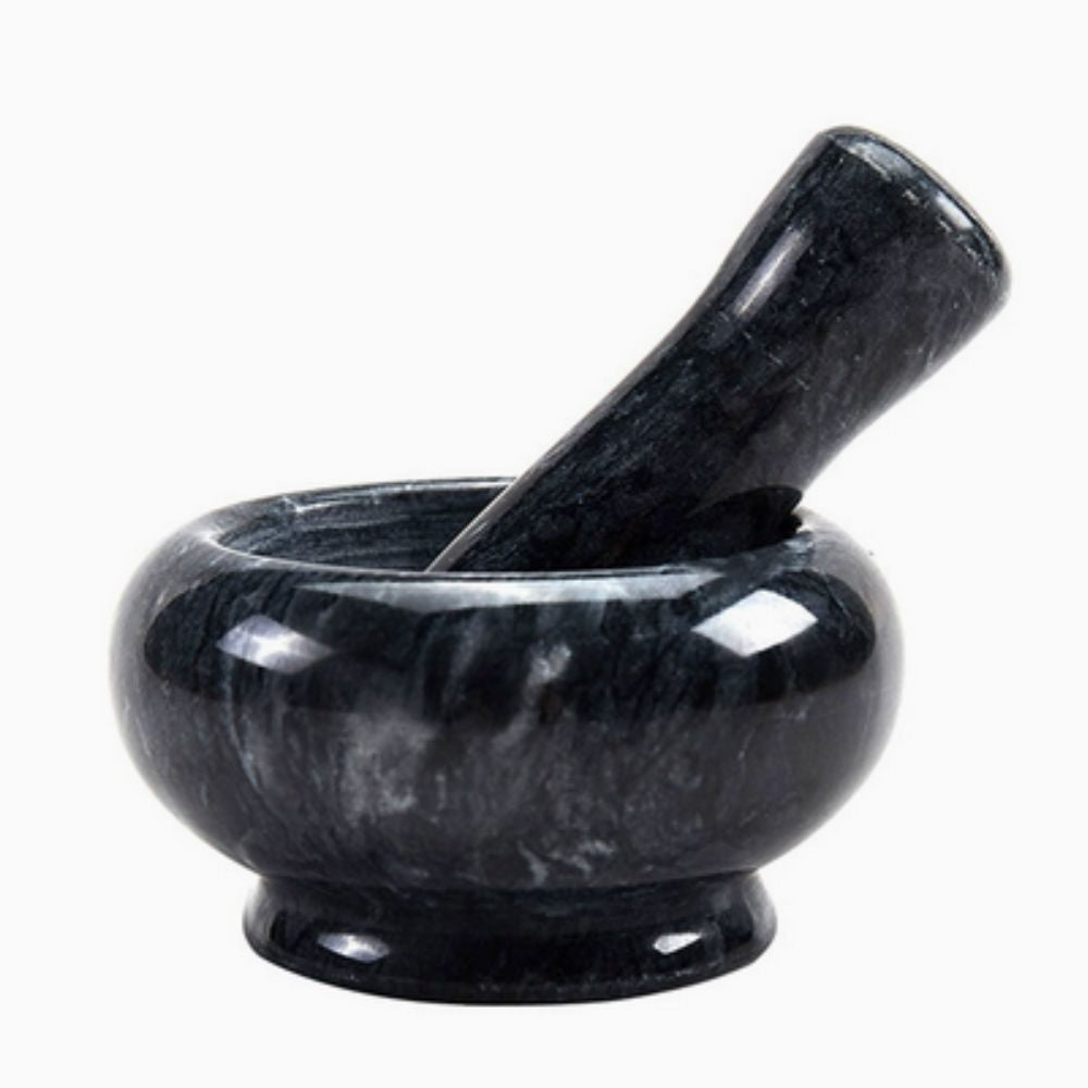 Marmor Mörser und Stößel Set