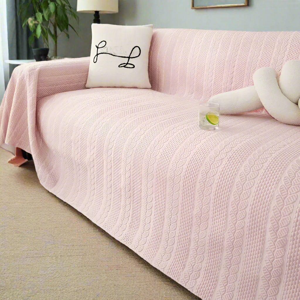 Ruhiger Plüsch-Blatt Sofabezug