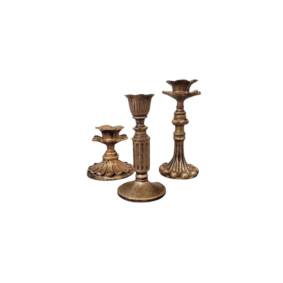 Hommfer – Bougeoir Rustique Doré au Style Élégant et Intemporel