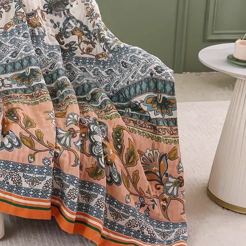 Manta Boho Floral Meadow Bliss