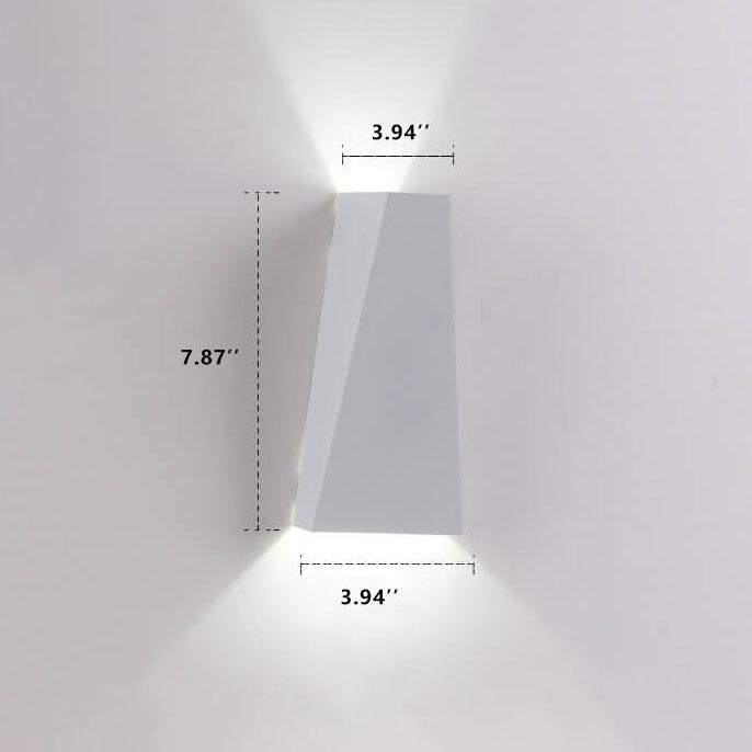 Modern Simple Trapezoid LED 2-Light Wall Sconce Lamp
