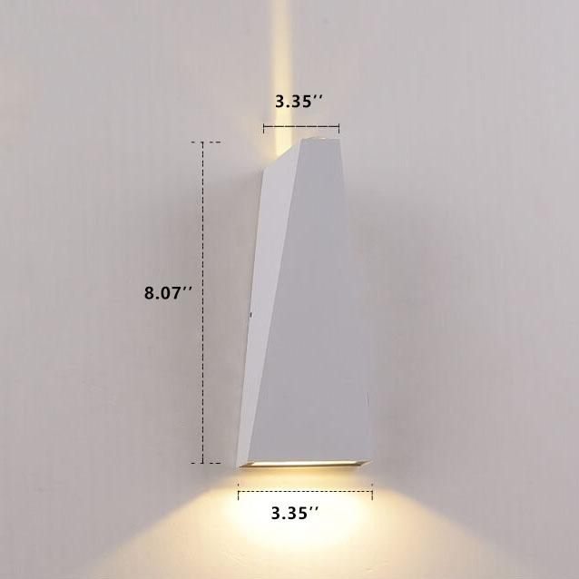 Modern Simple Trapezoid LED 2-Light Wall Sconce Lamp