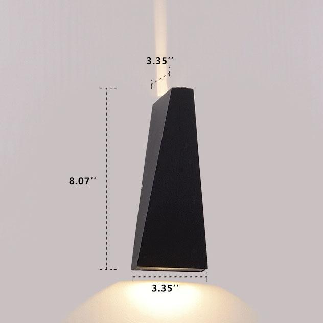 Modern Simple Trapezoid LED 2-Light Wall Sconce Lamp