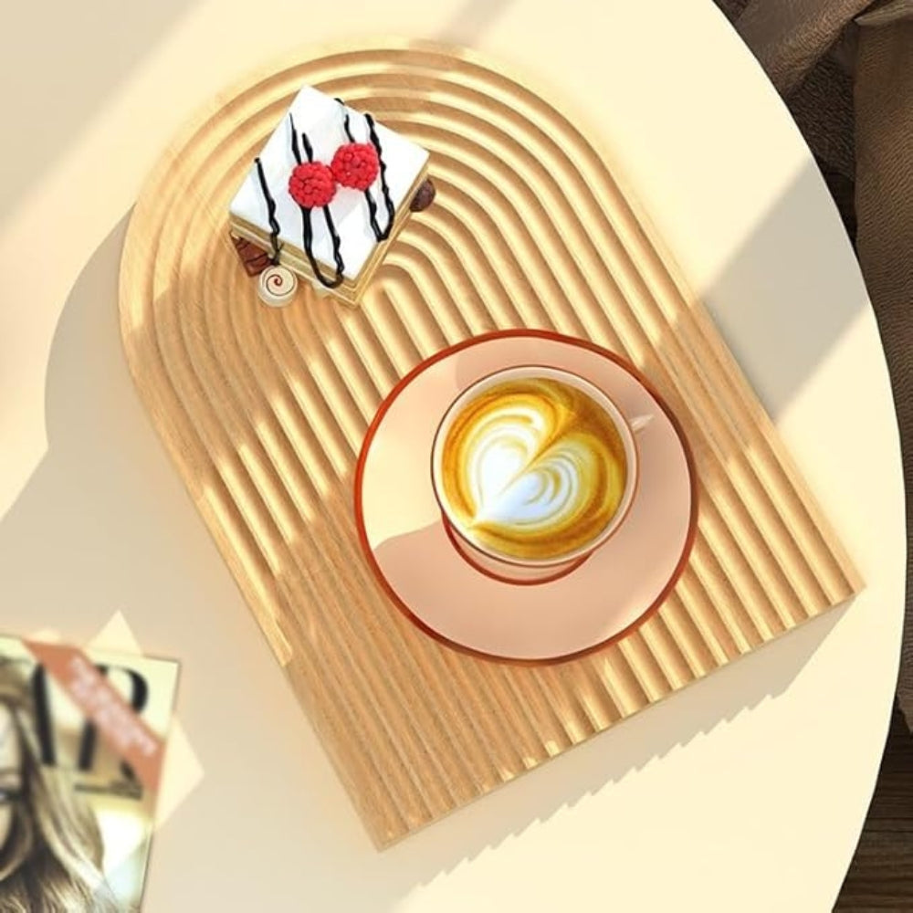 Bandeja Nórdica de Madera con Ondas
