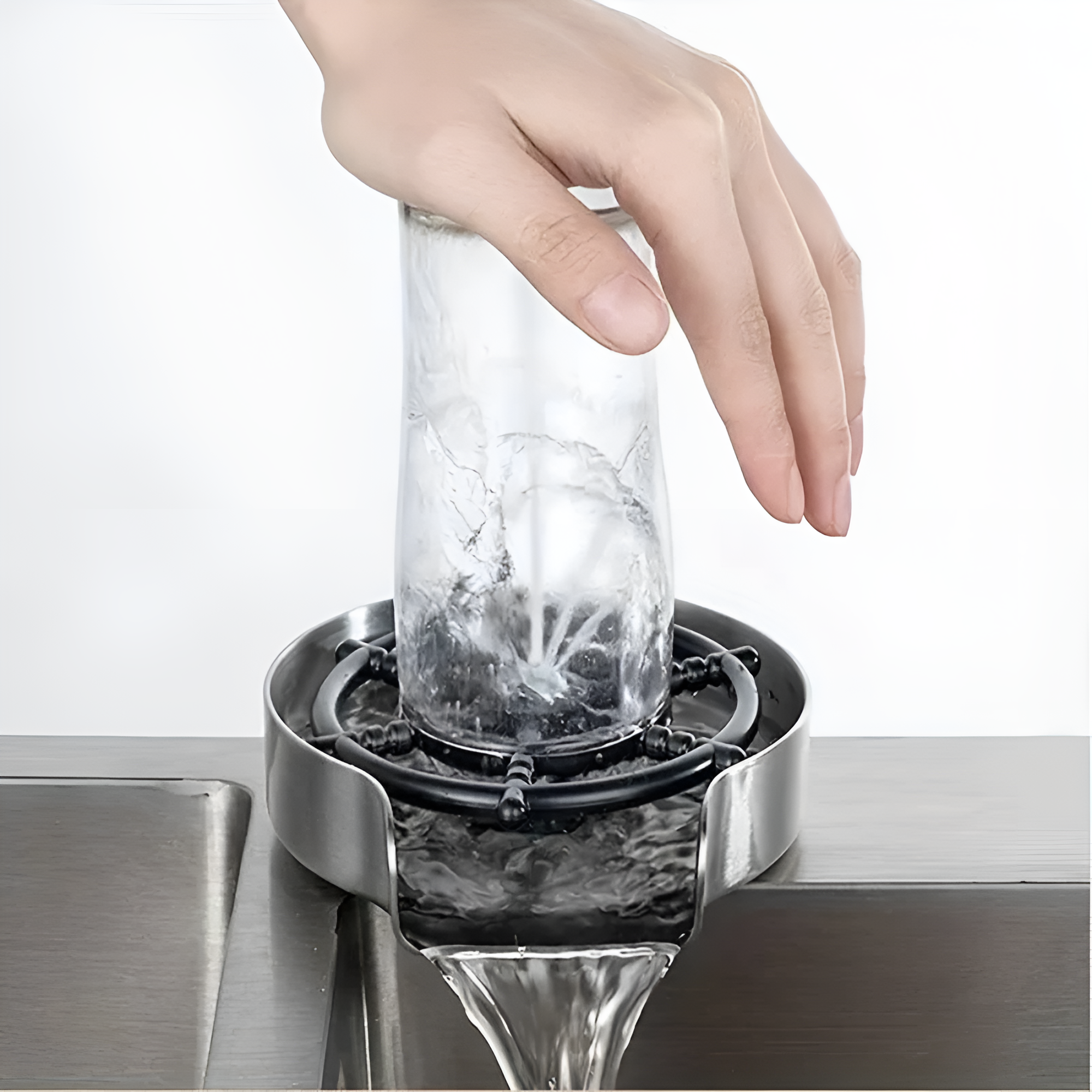 Enjuagador automático rápido para vasos