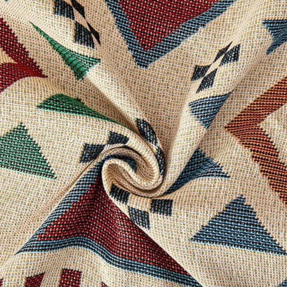 Funda de sofá con tejido tribal