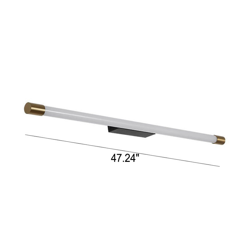Modern Minimalist Vanity Thin Tube PC LED Wall Sconce Lamp