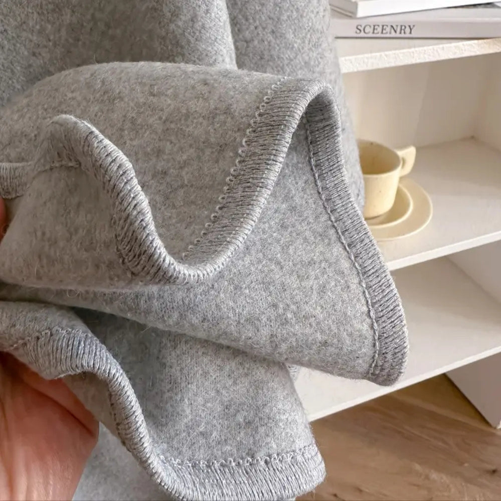 Luxuriöser Poncho Winddichter Schal-Mantel
