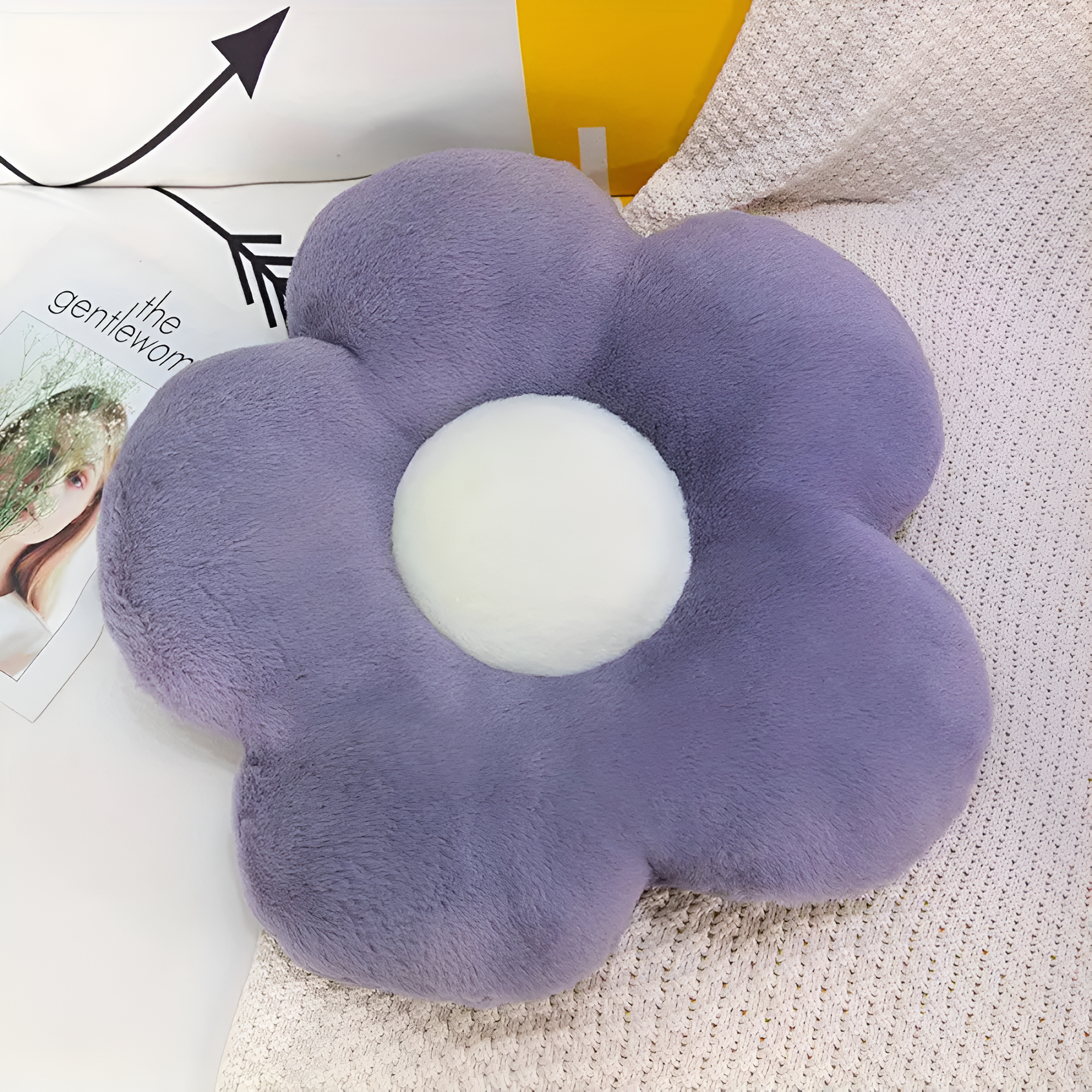 Weiches Blumen-Sitzkissen