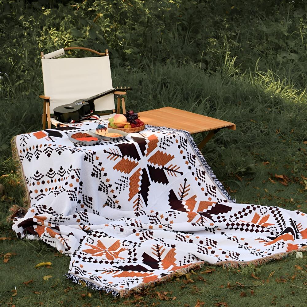 Marokkanische Boho-Muster Picknickdecke