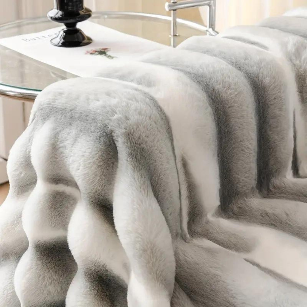 Funda de sofá de terciopelo y peluche sintético