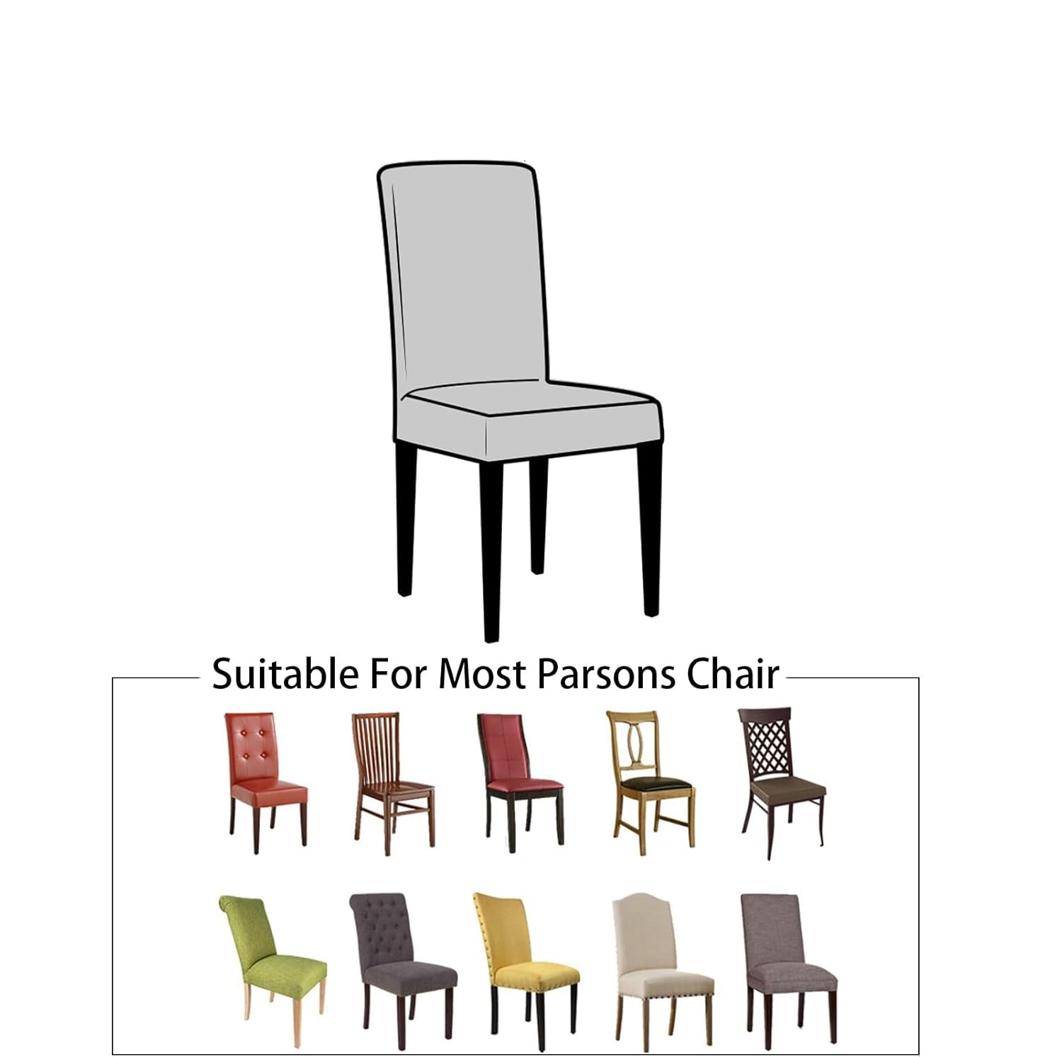 Sada pružných potahů na jídelní židle – ChairGuard