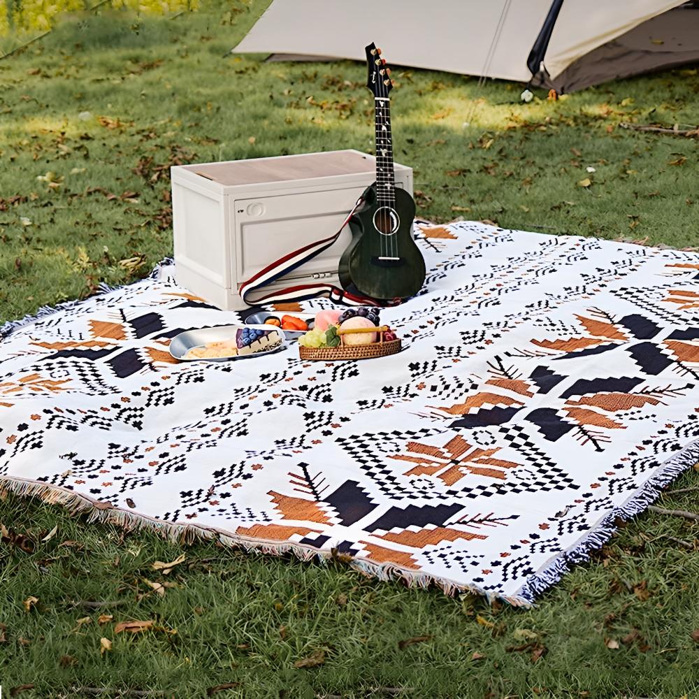 Marokkanische Boho-Muster Picknickdecke