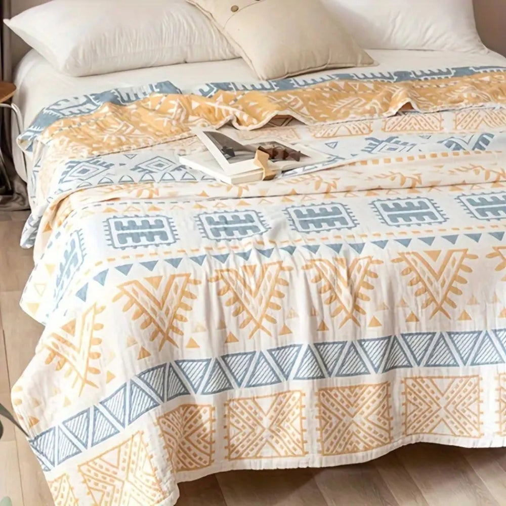 Couverture Pure Coton Couches Aztèques