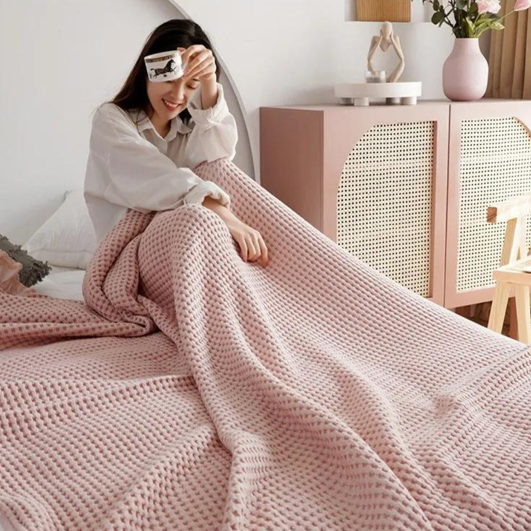 Olivia Waffel-Plaiddecke