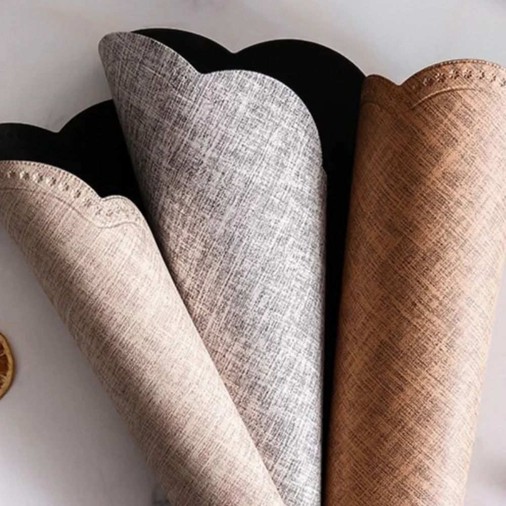 Individual Impermeable con Borde Ondulado