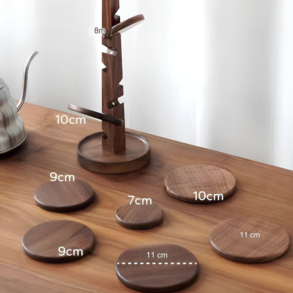 Posavasos Árbol Trivet de Madera