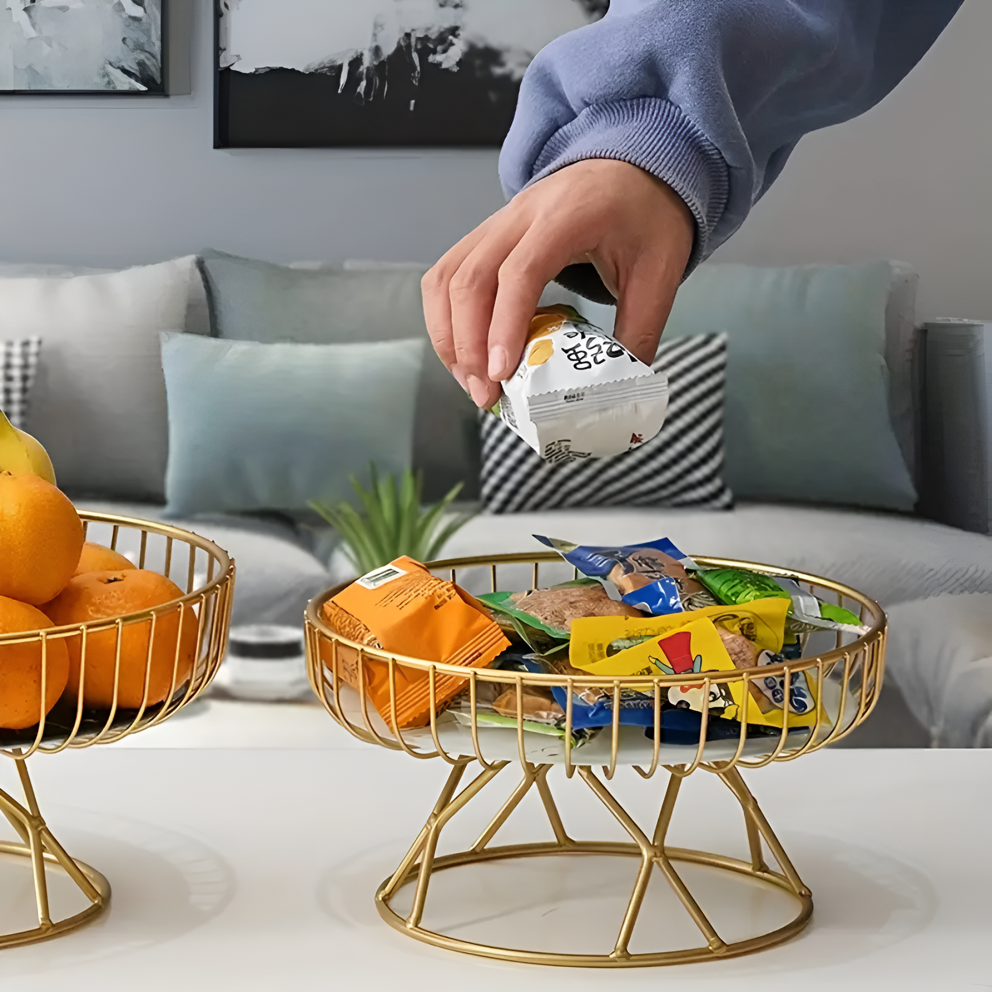 Luxuriöses Keramik-Marmor-Serviertablett