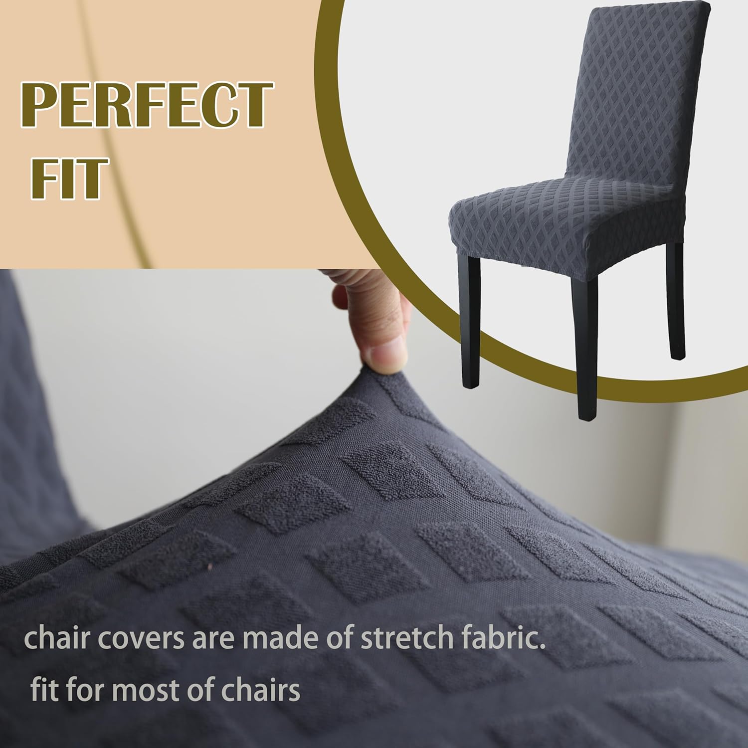 Sada pružných potahů na jídelní židle – ChairGuard