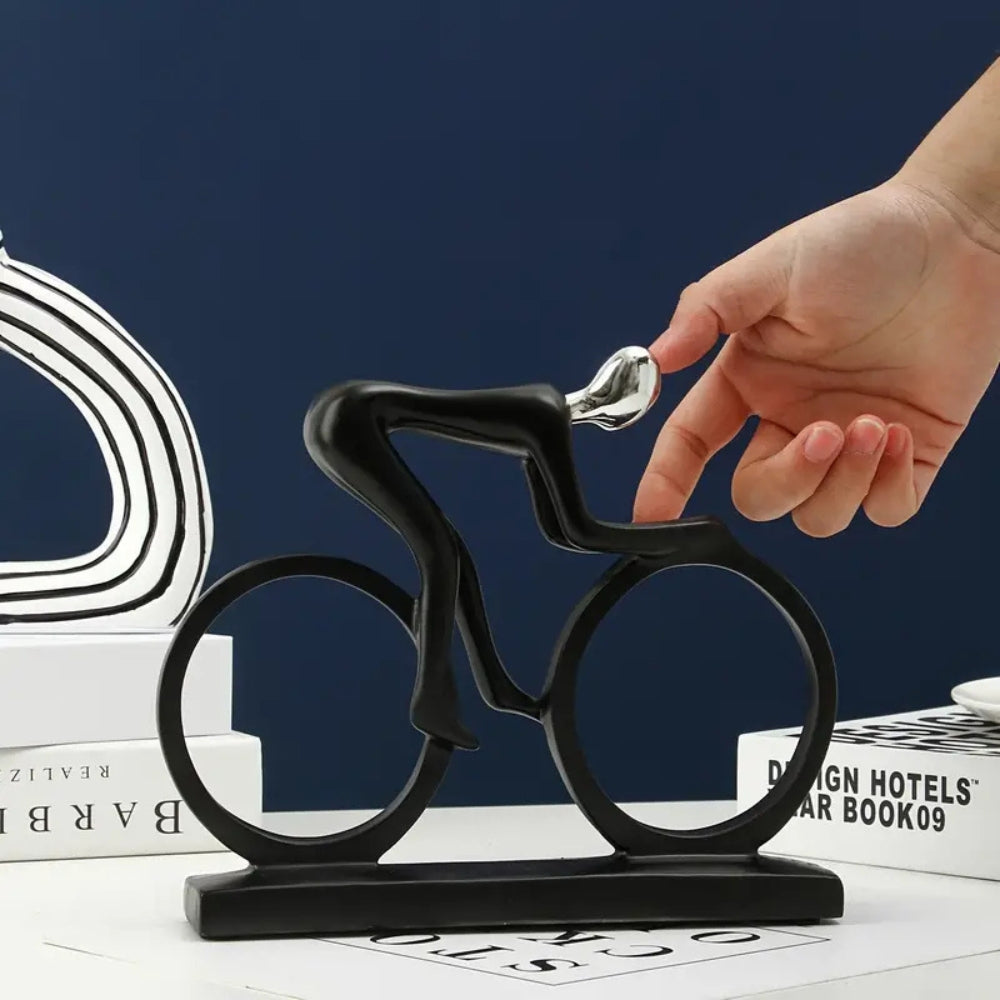 Escultura de Ciclista Nórdico Momentum