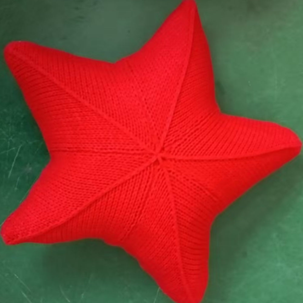 Cojín Estrella de Mar Tejido a Mano