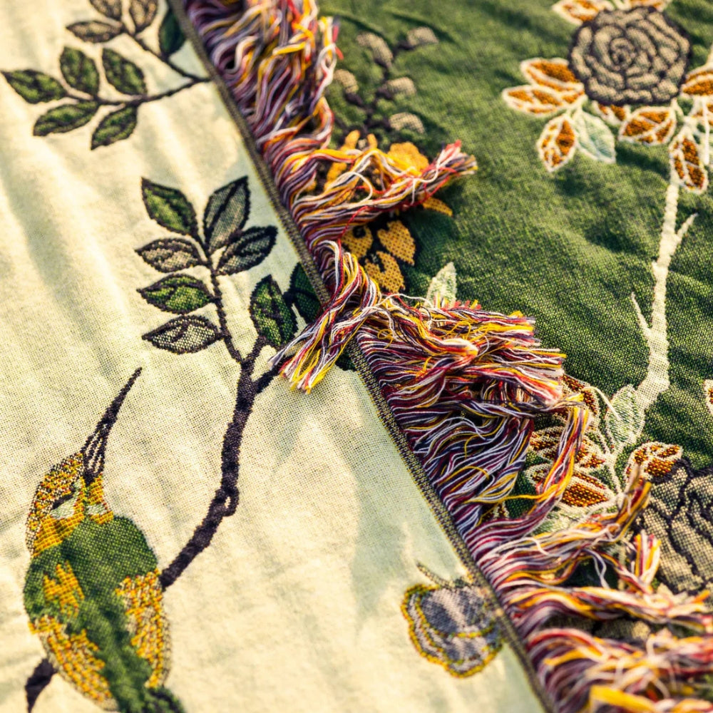 Coperta Ornate Multi-Strato in Cotone