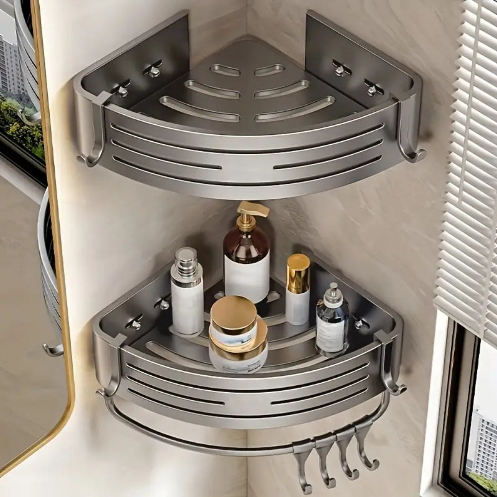 Porte-Serviettes d'Angle en Aluminium pour Douche