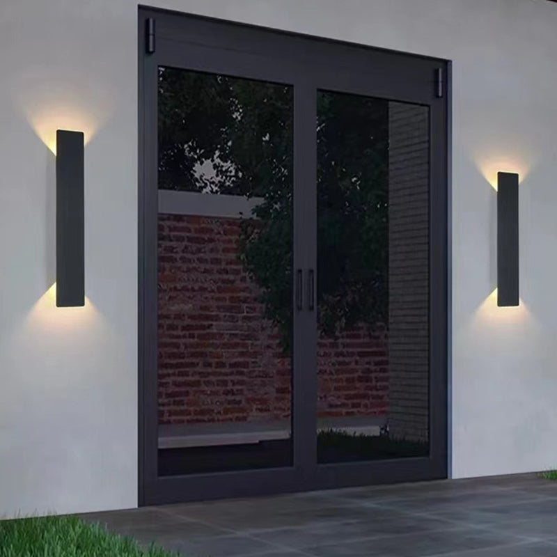 Modern Minimalist Long Strip Aluminum Acrylic LED Waterproof Wall Sconce Lamp For Outdoor Patio