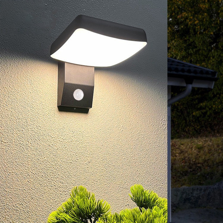 Modern Minimalist Waterproof Rotatable Aluminum PC Square Round LED Wall Sconce Lamp For Outdoor Patio