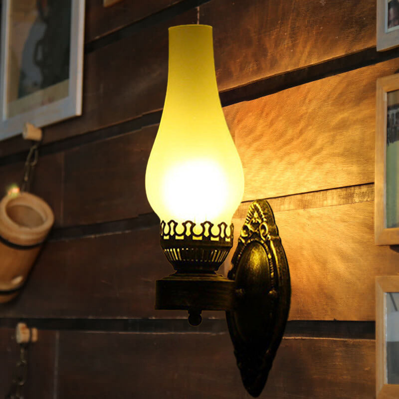 Retro Kerosene 1-Light Wall Sconce Lamps