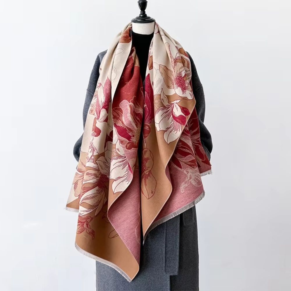 Fashion Bloom Wendbarer Blumen-Schal
