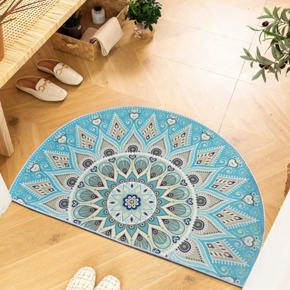 Alfombra Bohemia Mandala Semicircular