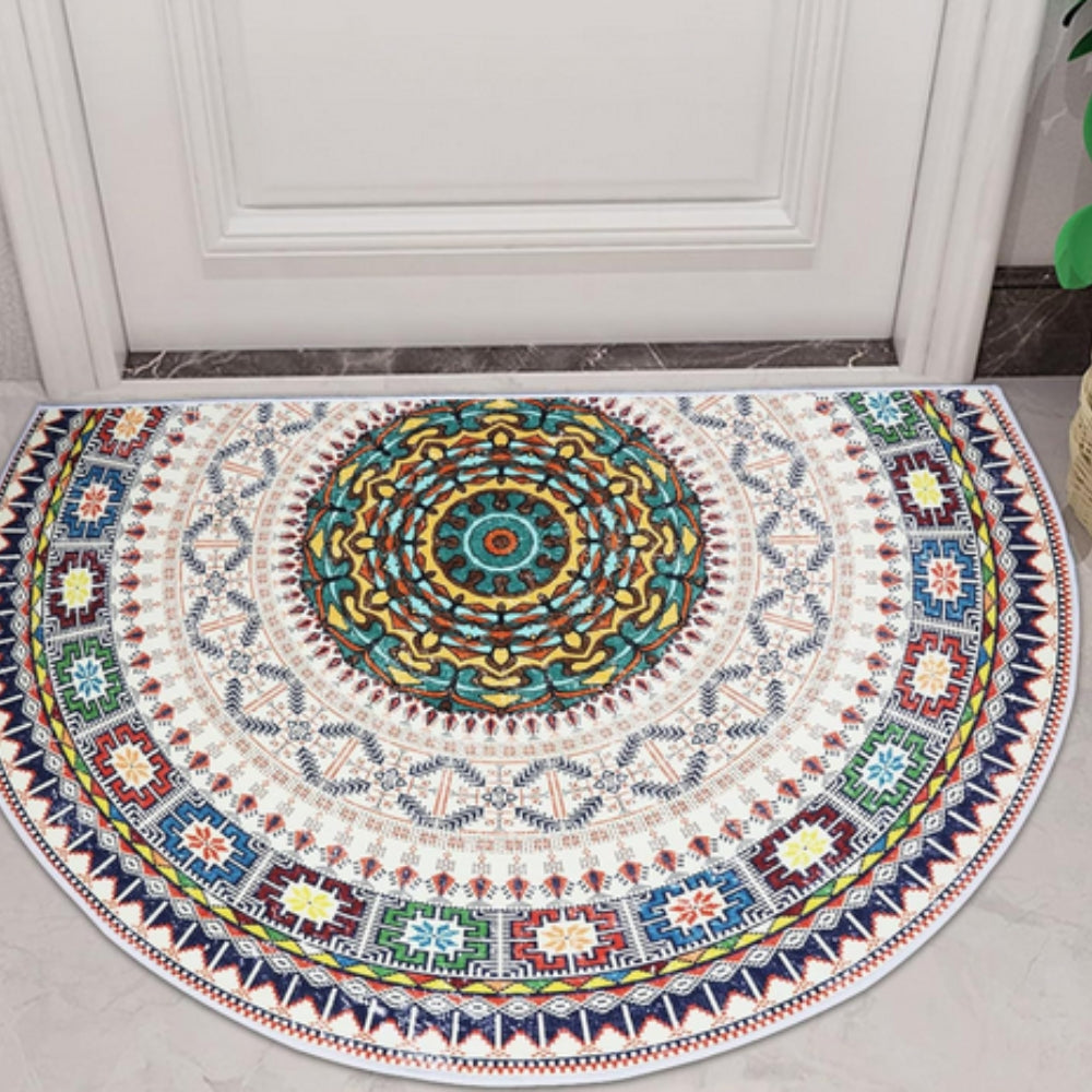 Alfombra Bohemia Mandala Semicircular