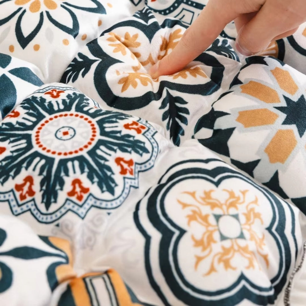 Funda de sofá acolchada con estampado bohemio