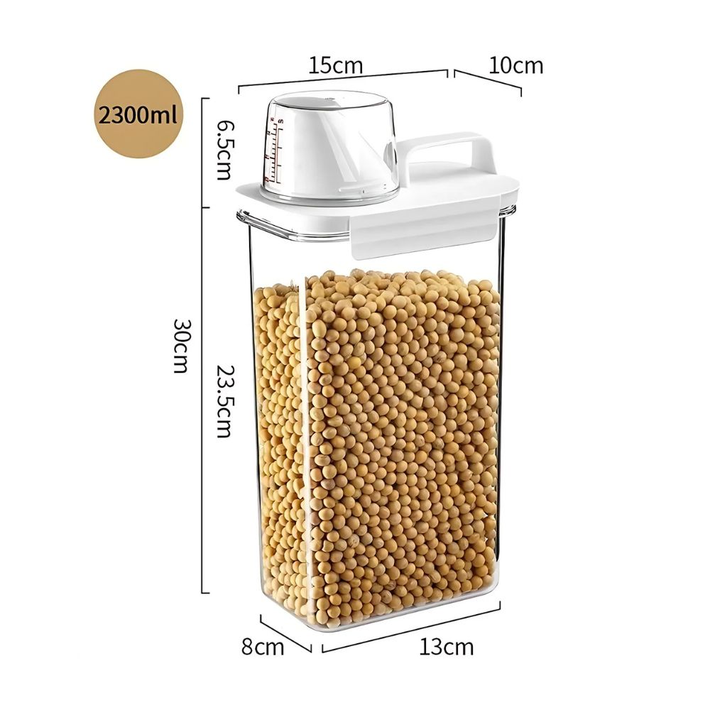 Klarer Organizer für Müsli und Getreide