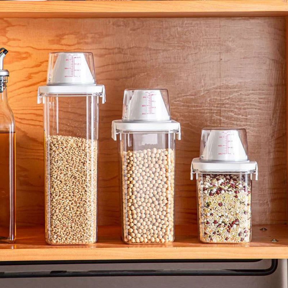 Klarer Organizer für Müsli und Getreide